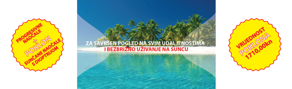 Progresivne naočale + sunčane naočale s dioptrijom
